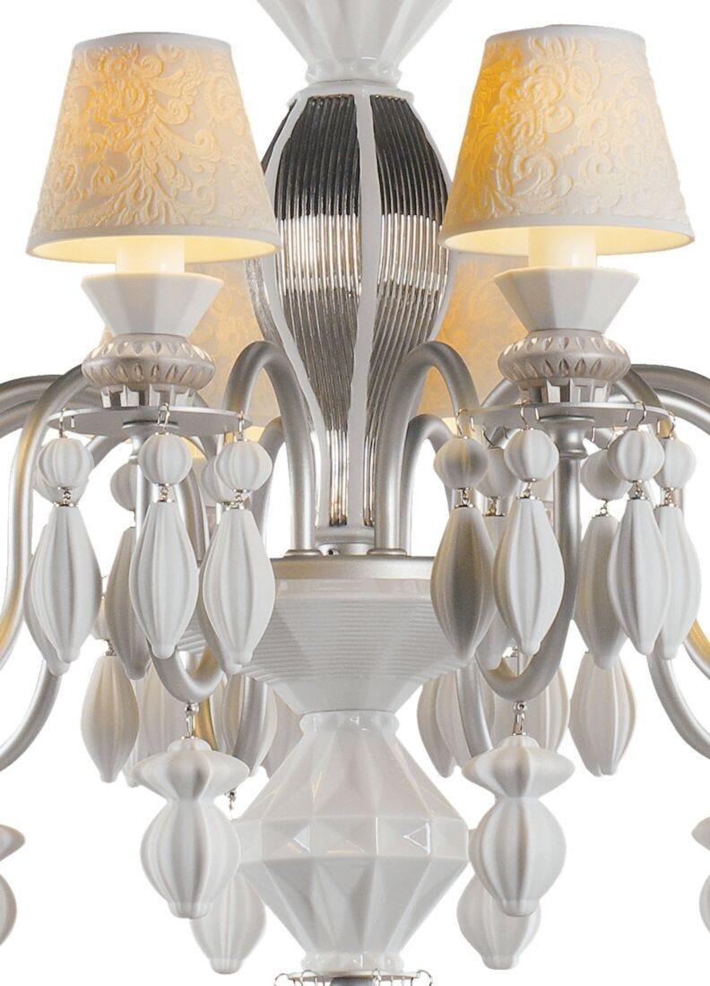 Lladro Chandelier Belle De Nuit 12 Luces. Lustre Plata (CE/UK)