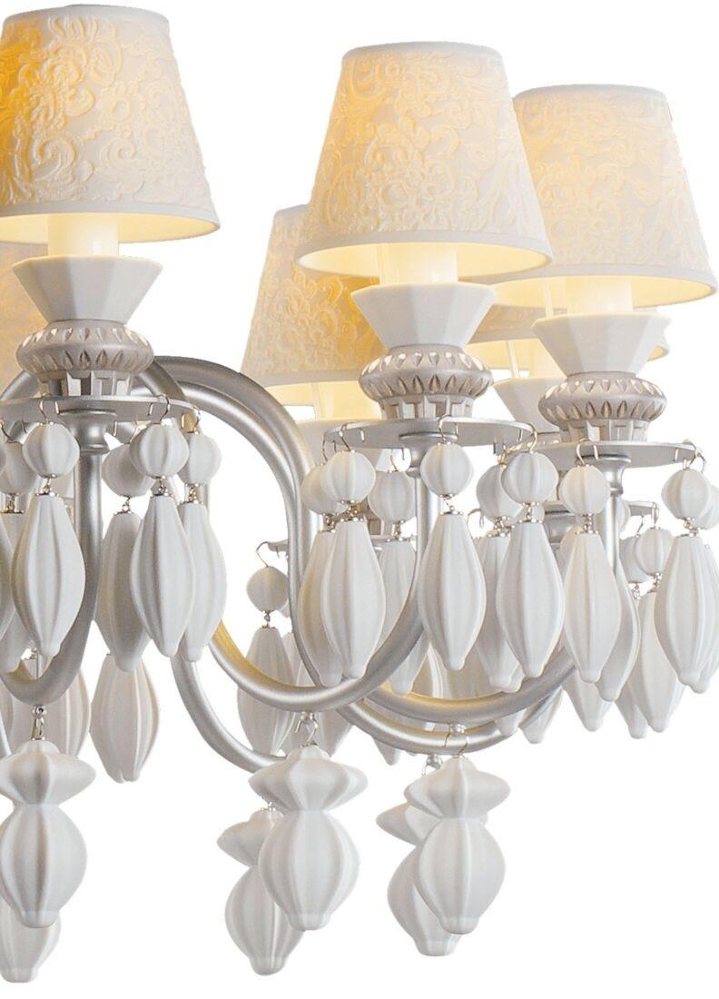 Lladro Chandelier Belle De Nuit 12 Luces. Lustre Plata (CE/UK)
