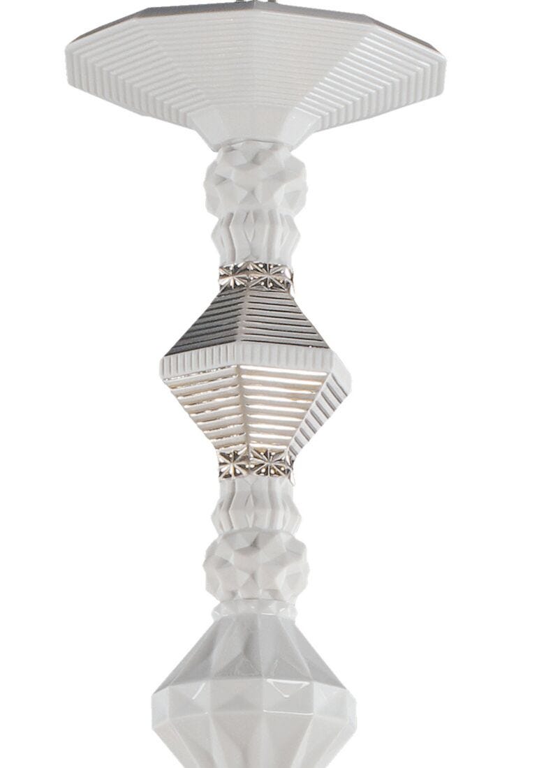 lladro Chandelier Belle de Nuit 12 luces. Lustre plata (CE/UK)