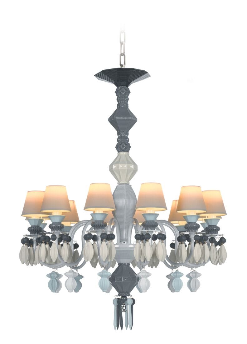 Lladro Chandelier Belle De Nuit 12 Luces. Negro (CE/UK/CCC)