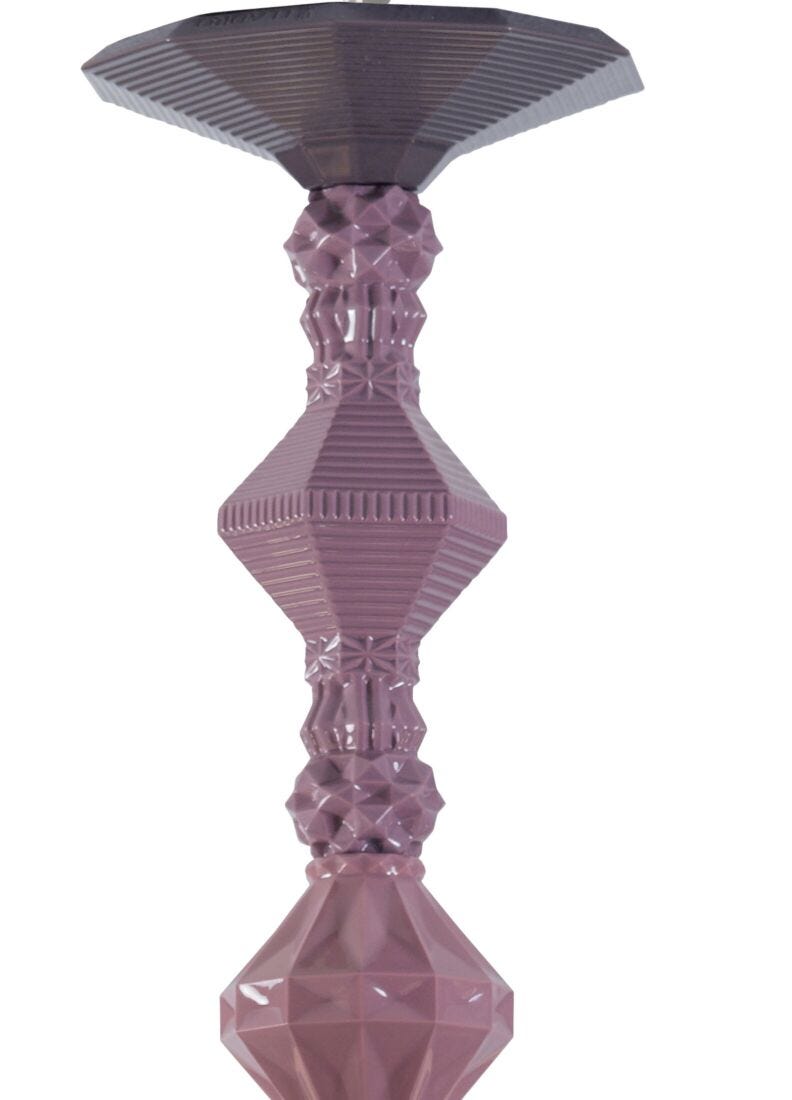Lladro Chandelier Belle De Nuit 12 Luces. Rosa (CE/UK/CCC)