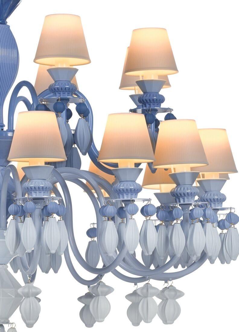 lladro Chandelier Belle de Nuit 24 luces. Azul (CE/UK/CCC)