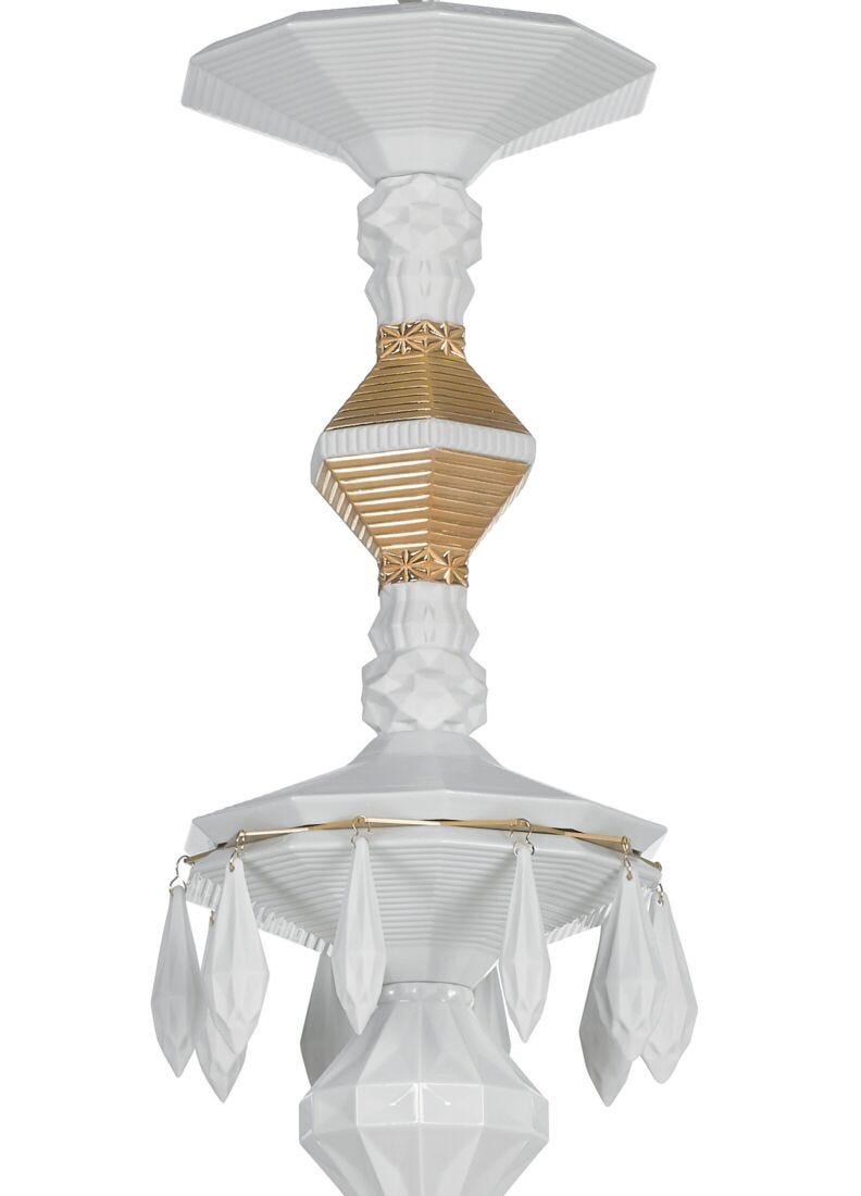 Lladro Chandelier Belle De Nuit 24 Luces. Lustre Oro (CE/UK/CCC)