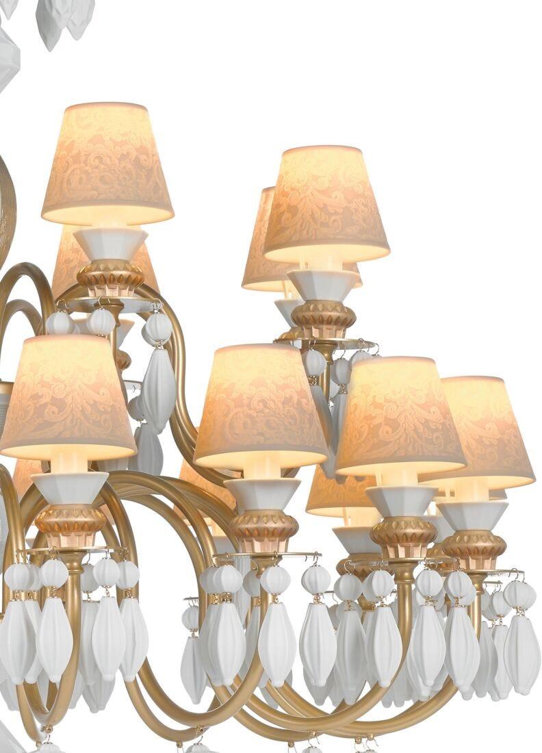 lladro Chandelier Belle de Nuit 24 luces. Lustre oro (CE/UK/CCC)
