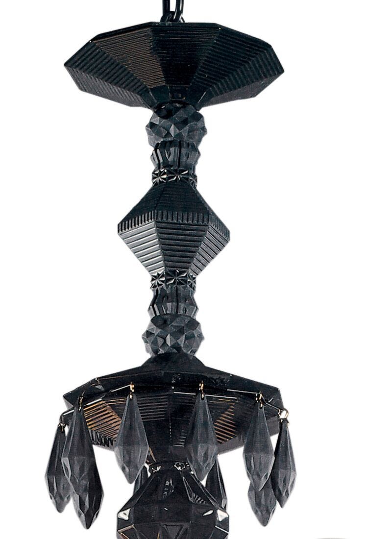Lladro Chandelier Belle De Nuit 24 Luces. Negro Absoluto (CE/UK/CCC)