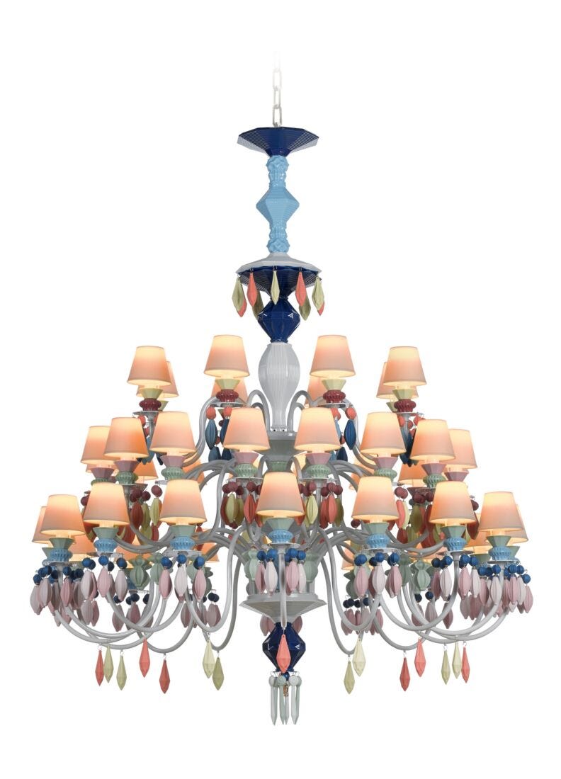 Lladro Chandelier Belle De Nuit 40 Luces. Multicolor (CE/UK)