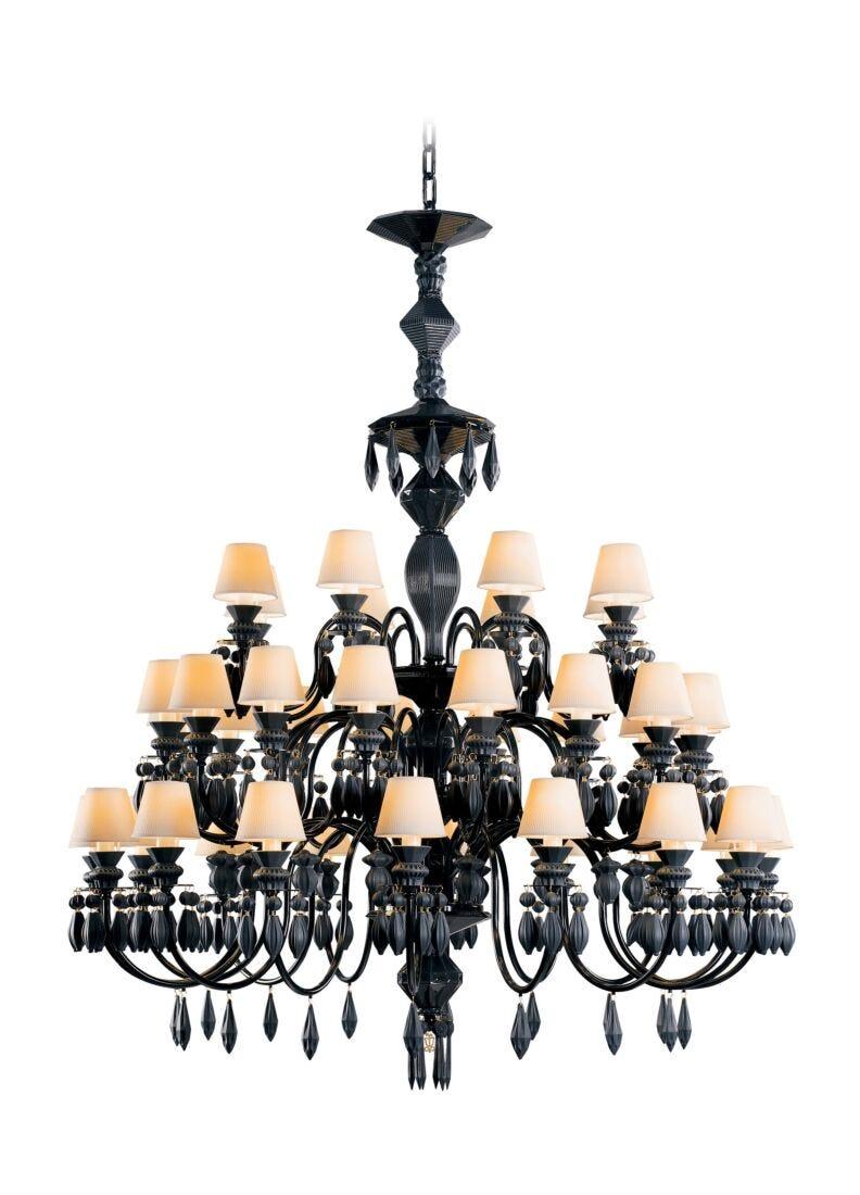 lladro Chandelier Belle de Nuit 40 luces. Negro absoluto (CE/UK)
