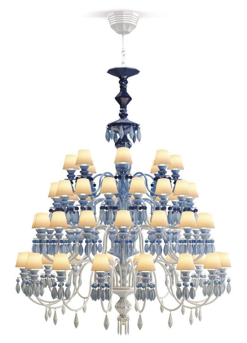 lladro Chandelier Belle de Nuit 56 luces. Azul (CE/UK)