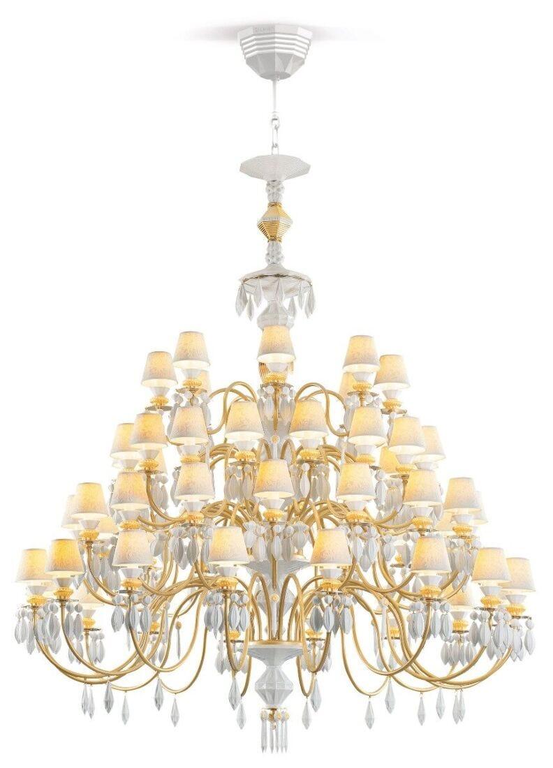 lladro Chandelier Belle de Nuit 56 luces. Lustre oro (CE/UK)