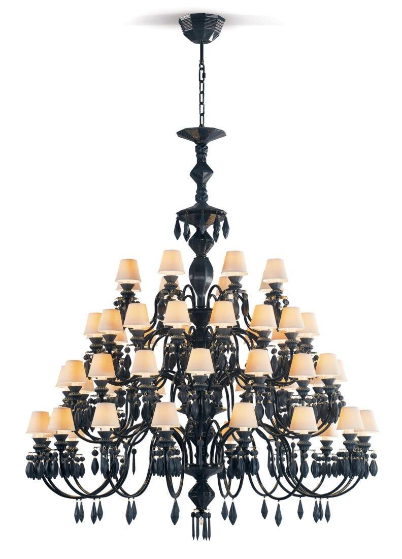 Lladro Chandelier Belle De Nuit 56 Luces. Negro Absoluto (CE/UK)