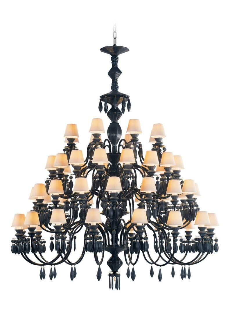 Lladro Chandelier Belle De Nuit 56 Luces. Negro Absoluto (CE/UK)