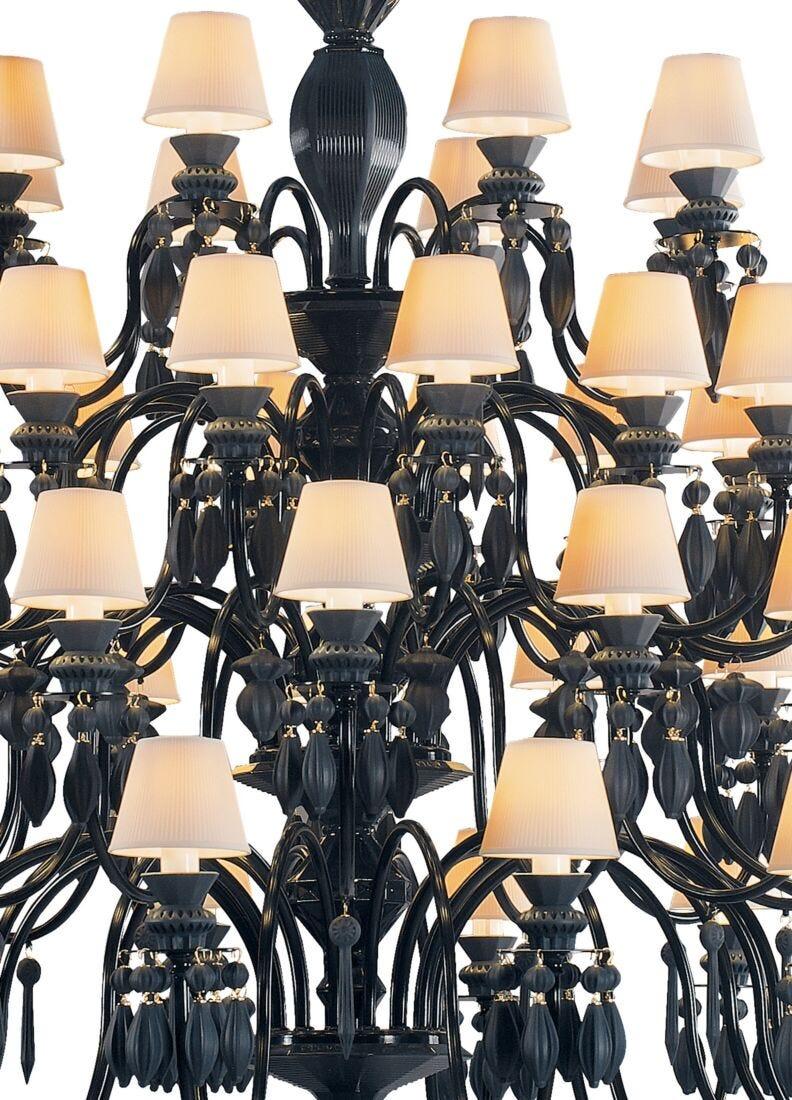 lladro Chandelier Belle de Nuit 56 luces. Negro absoluto (CE/UK)