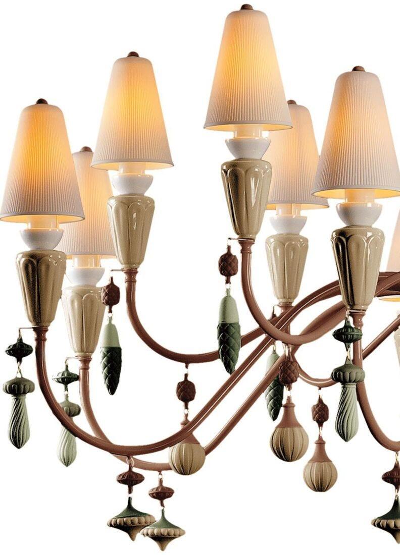 Lladro Chandelier Ivy And Seed 16 Luces. Grande Plano. Especias (CE/UK/CCC)