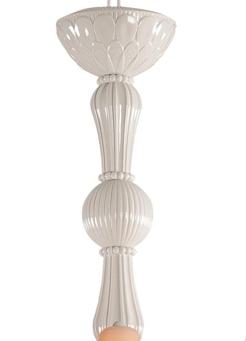 lladro Chandelier Ivy and Seed 16 luces. Mediano plano. Blanco (CE/UK/CCC)