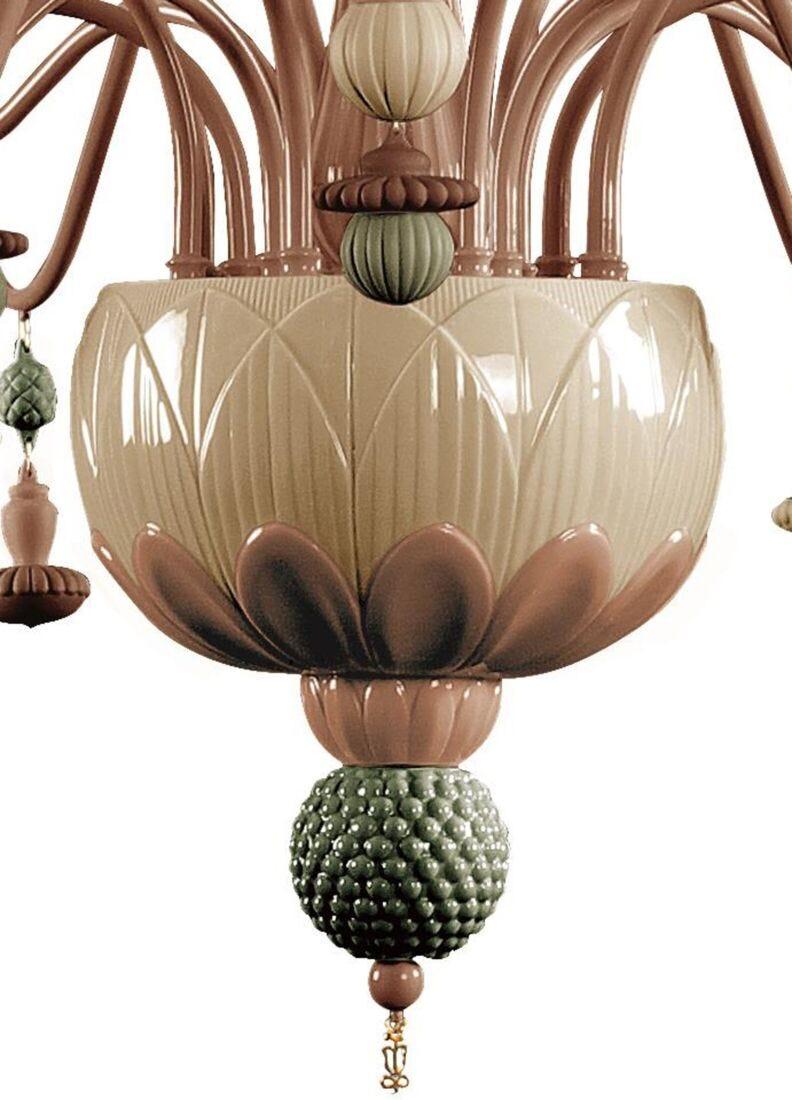 Lladro Chandelier Ivy And Seed 16 Luces. Mediano Plano. Especias (CE/UK/CCC)