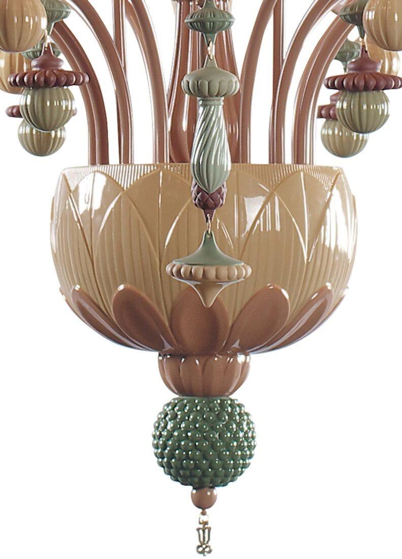 Lladro Chandelier Ivy And Seed 20 Luces. Mediano. Especias (CE/UK/CCC)
