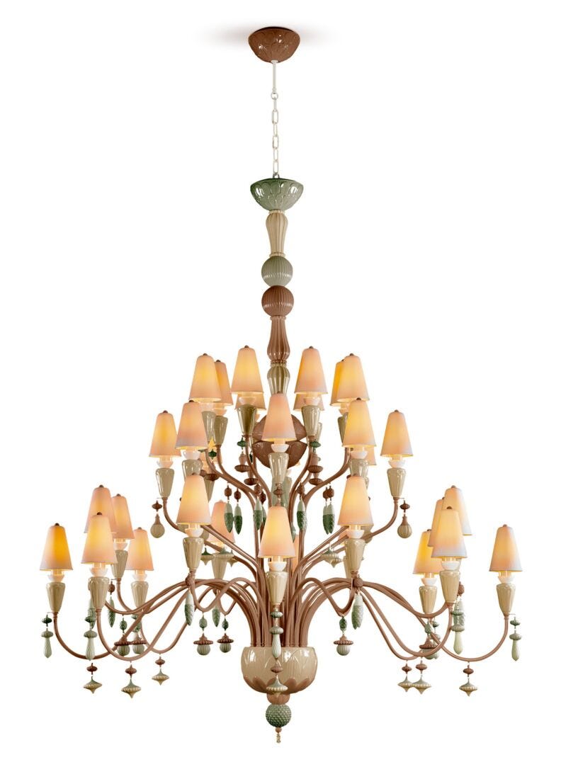 lladro Chandelier Ivy and Seed 32 luces. Grande. Especias (CE/UK)