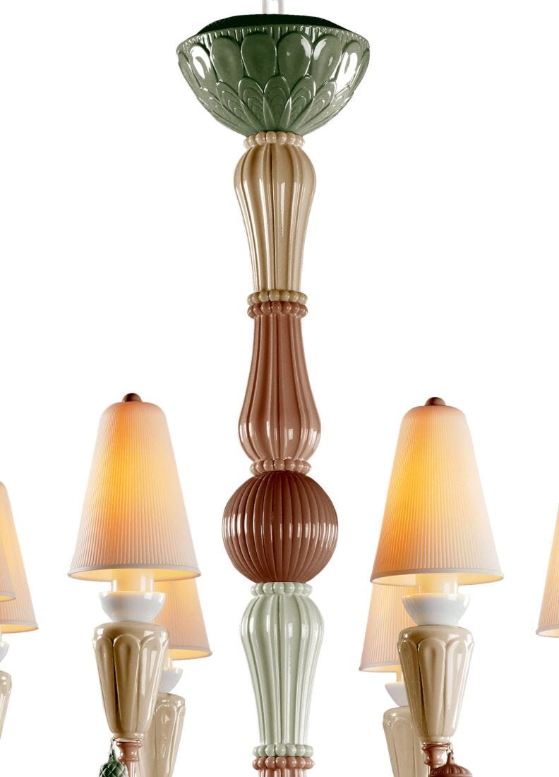 Lladro Chandelier Ivy And Seed 8 Luces. Especias (CE/UK/CCC)