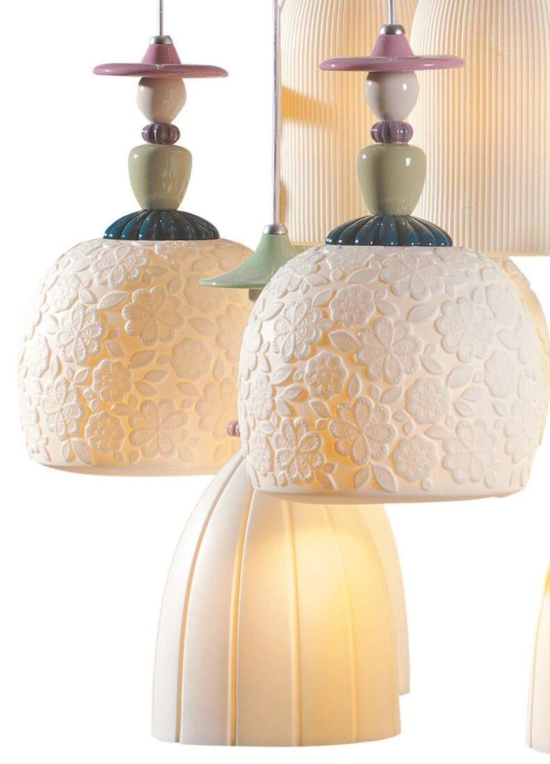 Lladro Chandelier Mademoiselle Paseando Entre Azahar 24 Luces (CE/UK/CCC)