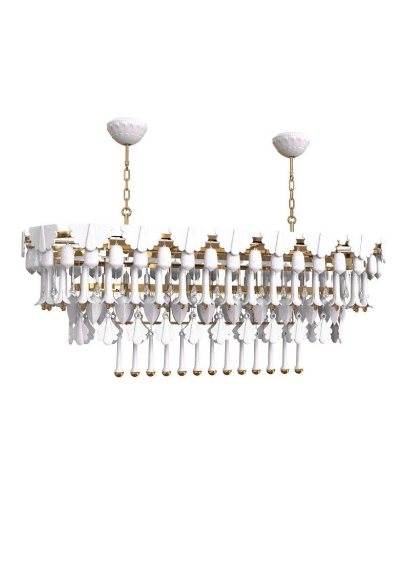 lladro Chandelier Seasons 150 cm ovalado. Amanecer (CE/UK)