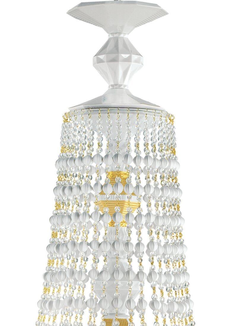 Lladro Chandelier Winter Palace 12 Luces. Lustre Oro (CE/UK/CCC)