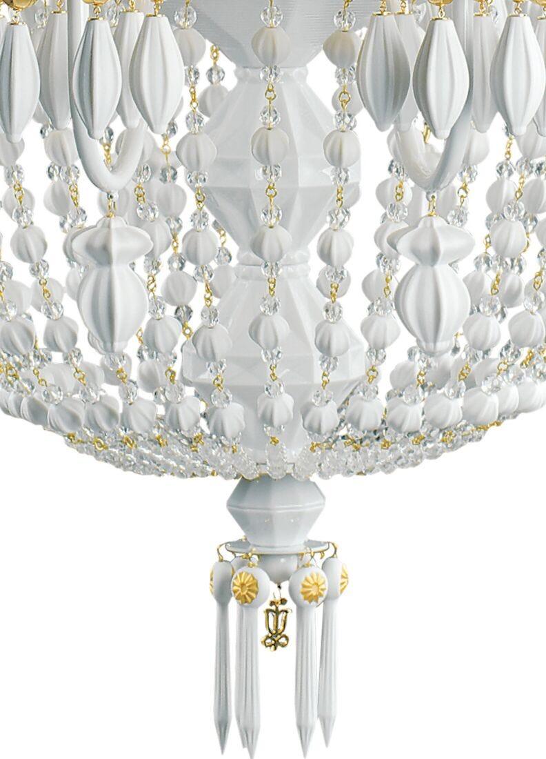 Lladro Chandelier Winter Palace 12 Luces. Lustre Oro (CE/UK/CCC)