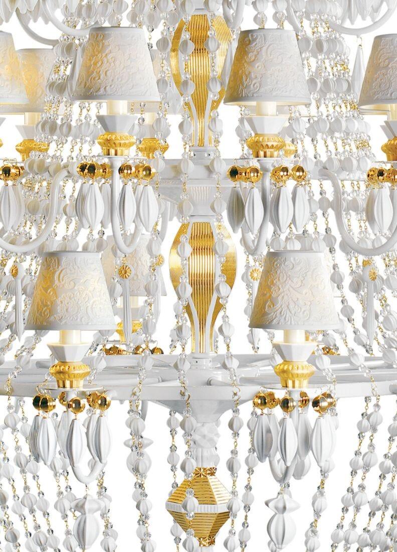 Lladro Chandelier Winter Palace 30 Luces. Lustre Oro (CE/UK)