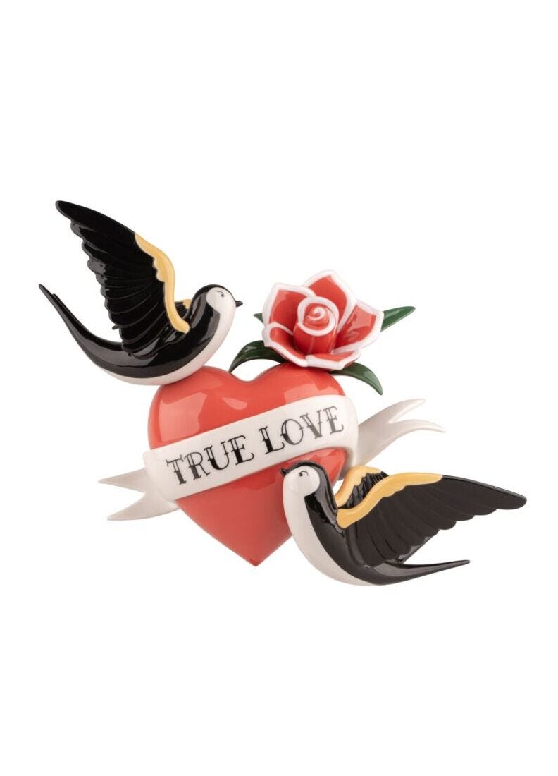 Lladro Dagger And Rose True Love And Wild Panther Set