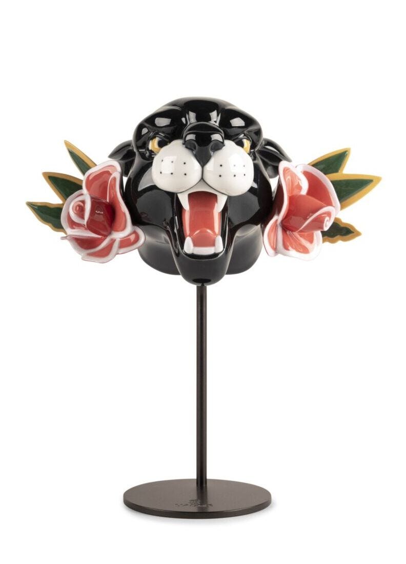 Lladro Dagger And Rose True Love And Wild Panther Set