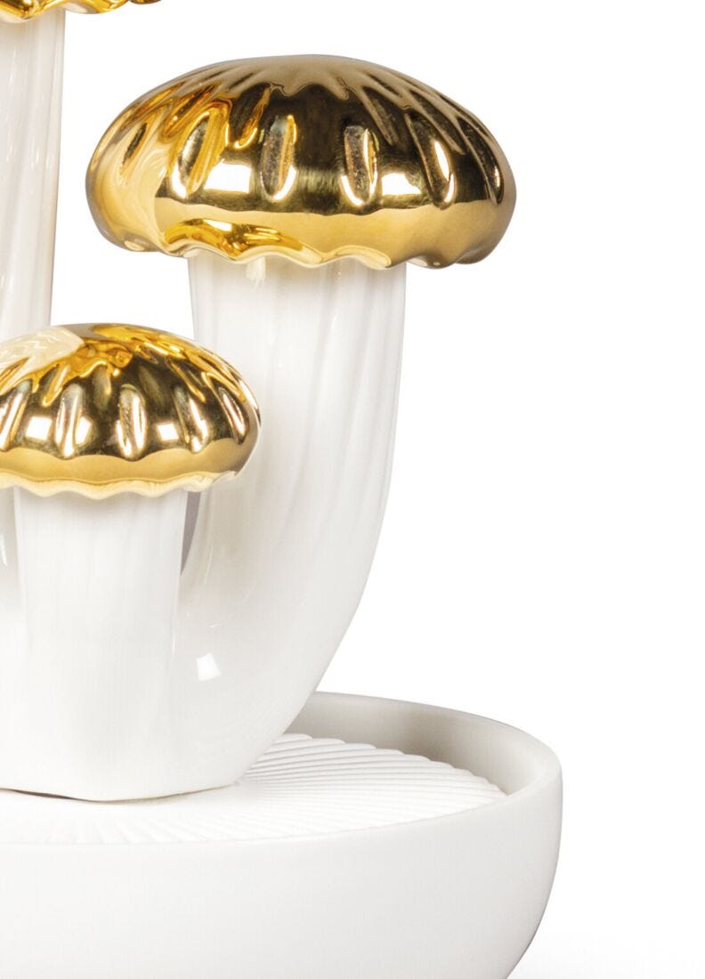 Lladro Difusor Boletus 3. Oro. Aroma Jardines De Valencia