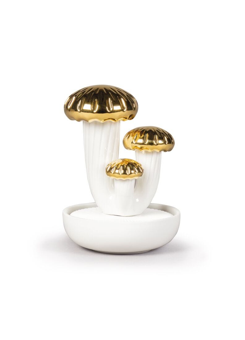 Lladro Difusor Boletus 3. Oro. Aroma Jardines De Valencia