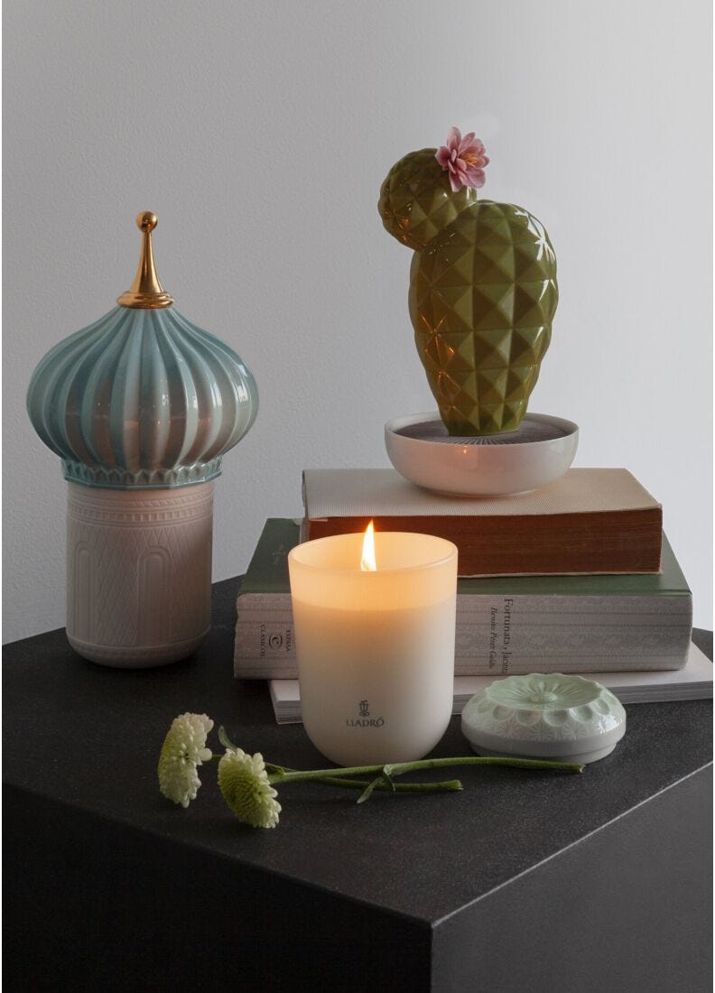 Lladro Difusor Cactus Opuntia. Aroma Jardines De Valencia