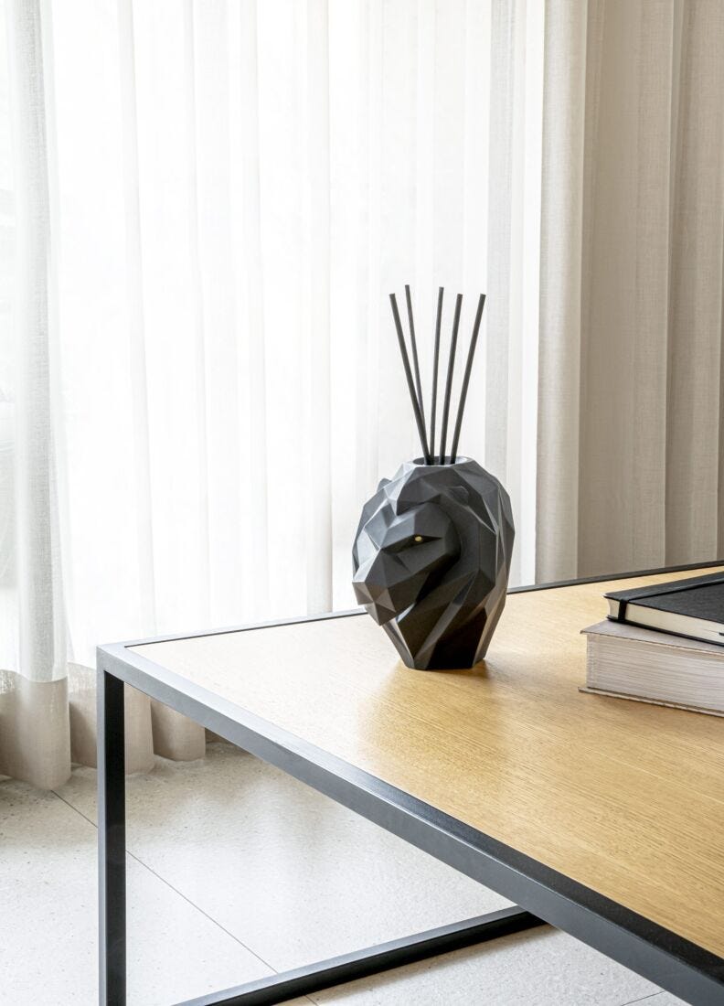 Lladro Difusor Perfume León. Aroma Espíritu Indomable