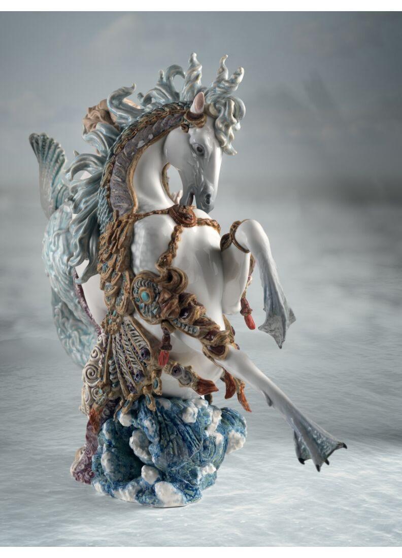 Lladro Escultura Arión Con Caballo De Mar. Serie Limitada