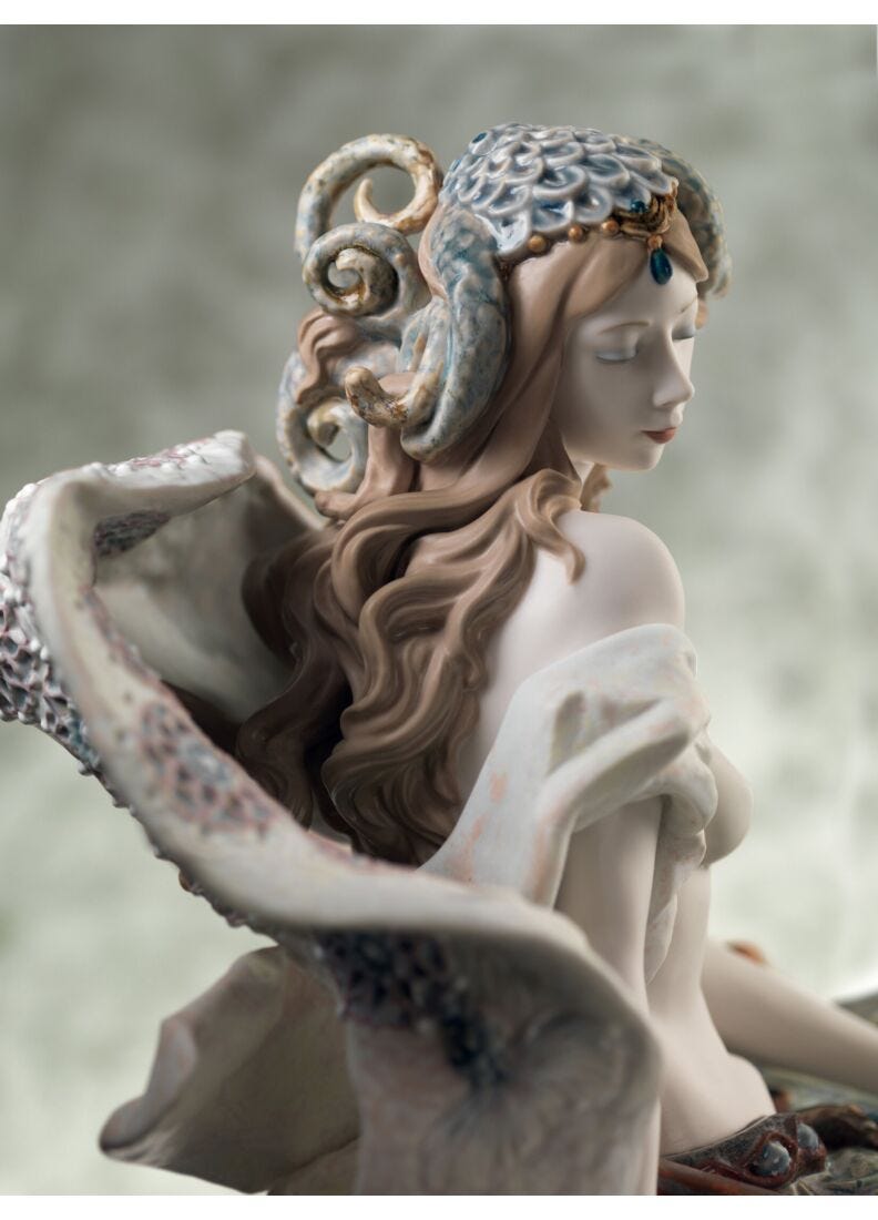 Lladro Escultura Bacante Con Pantera. Serie Limitada