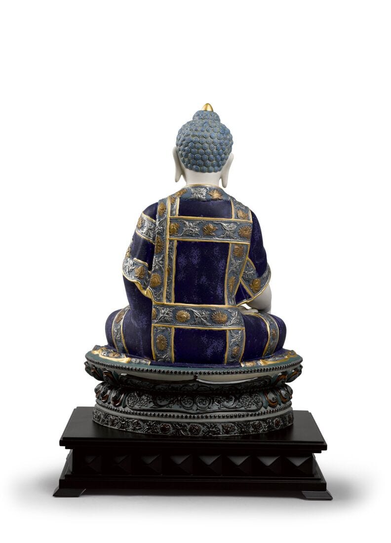 Lladro Escultura Buda Shakyamuni. Lustre Oro. Serie Limitada