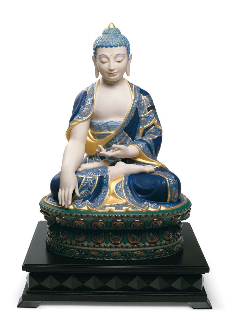 lladro Escultura Buda Shakyamuni. Lustre oro. Serie limitada