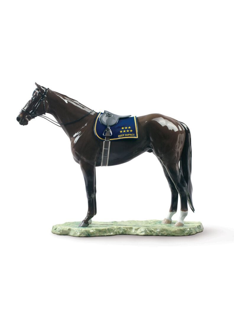 Lladro Escultura Caballo Deep Impact. Serie Limitada Brillo