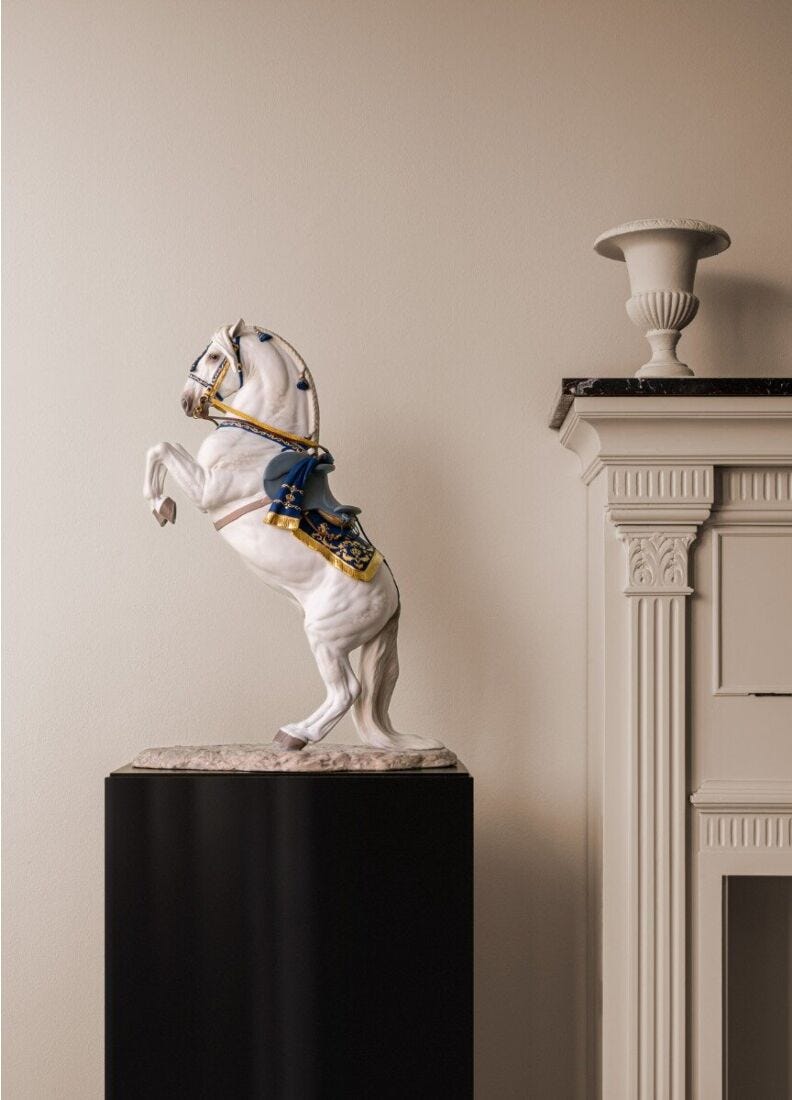 Lladro Escultura Caballo Español – Alta Escuela. Serie Limitada