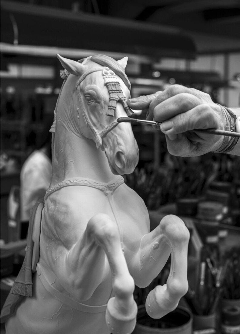 Lladro Escultura Caballo Español – Alta Escuela. Serie Limitada