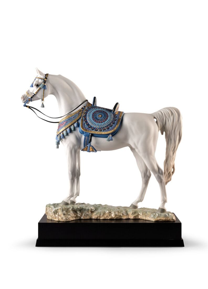 lladro Escultura caballo Pura raza árabe. Serie limitada