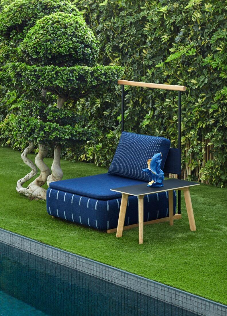 Lladro Escultura Carpa Koi. Azul-dorado. Serie Limitada