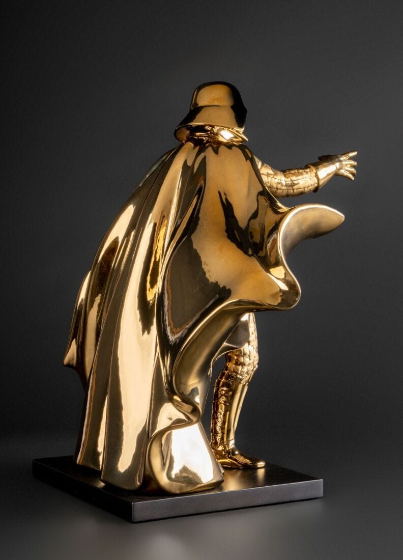 Lladro Escultura Darth Vader™. Golden. Serie Limitada