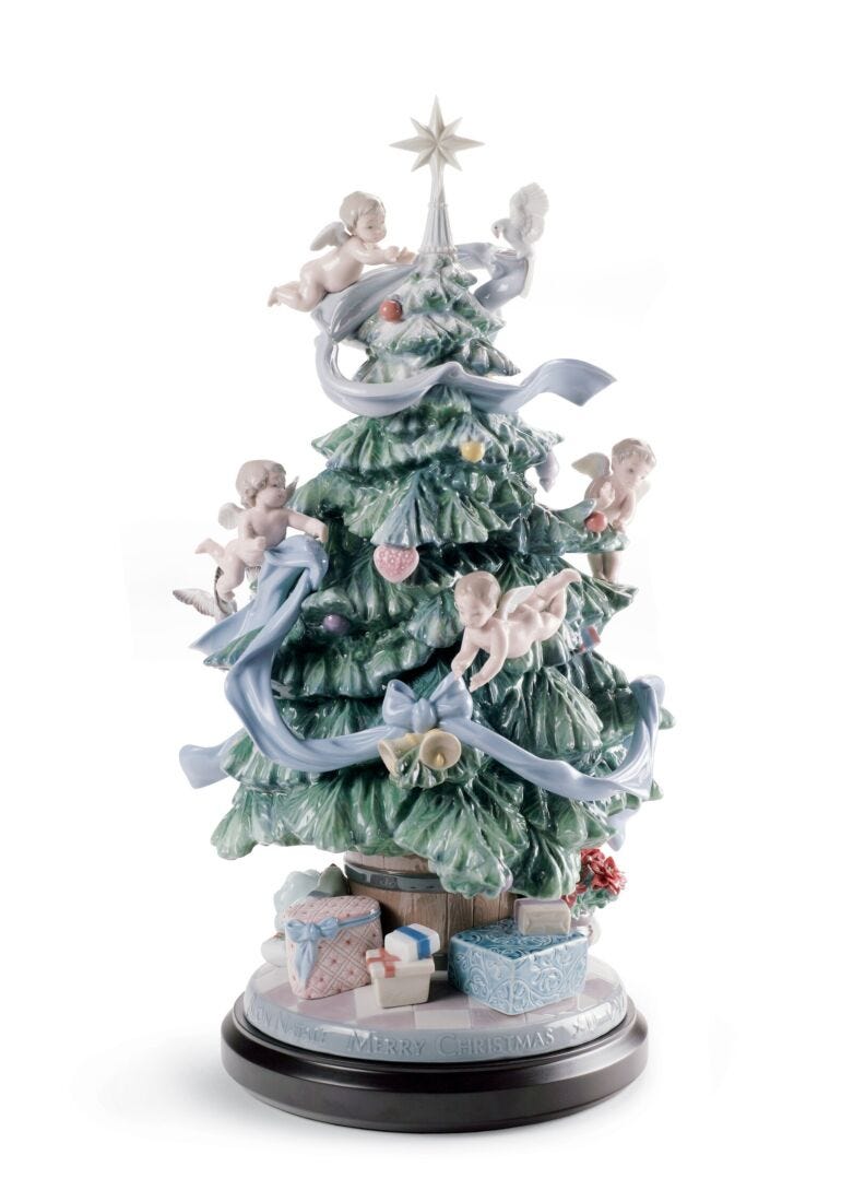 Lladro Escultura Gran árbol De Navidad. Serie Limitada