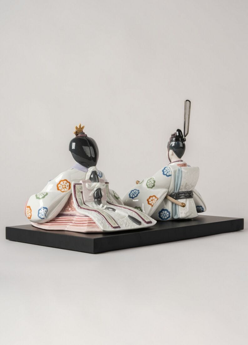 Lladro Escultura Hina Dolls (grabado Floral). Serie Limitada