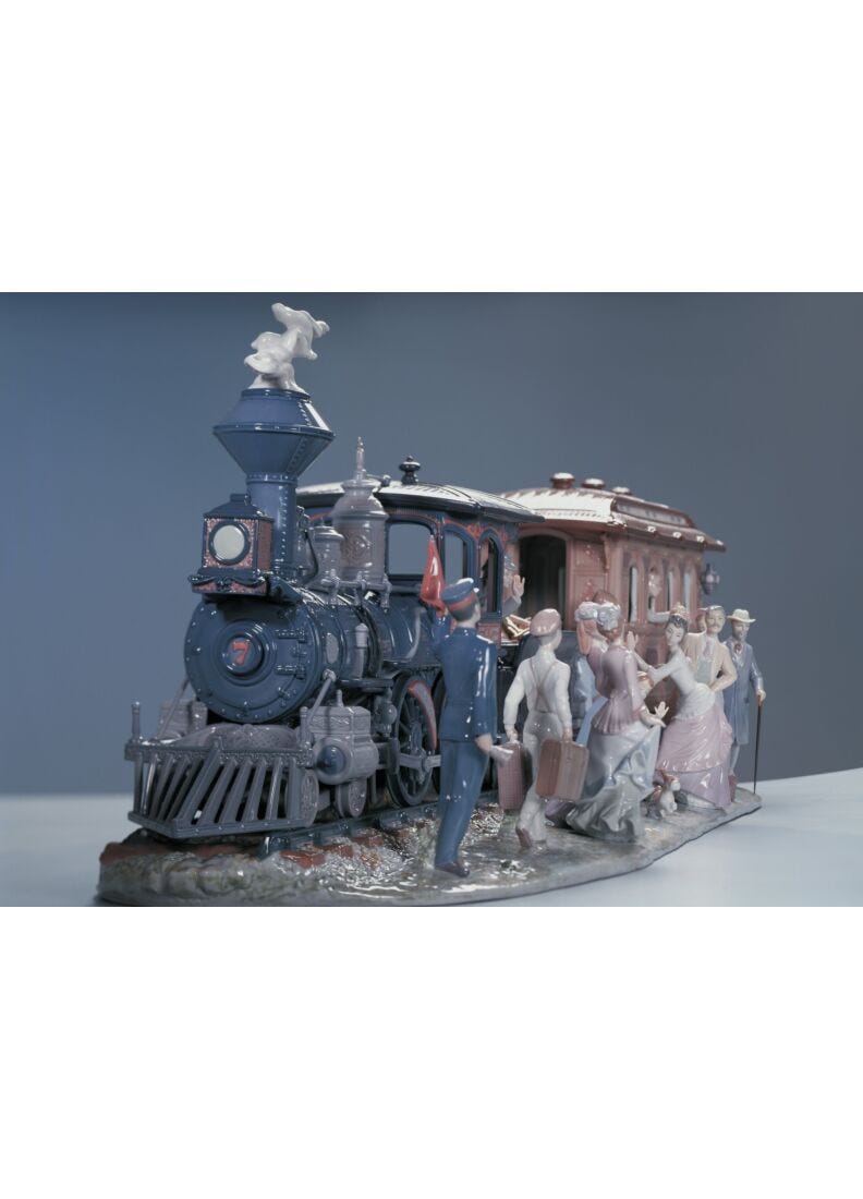 Lladro Escultura La Gran Aventura Del Tren. Serie Limitada