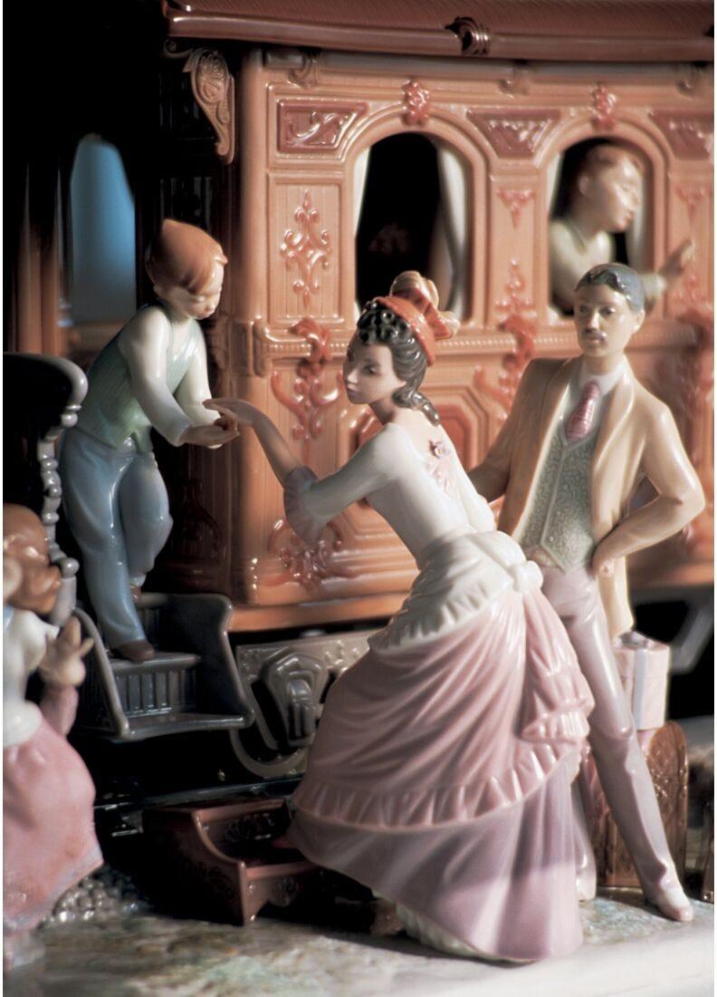 Lladro Escultura La Gran Aventura Del Tren. Serie Limitada