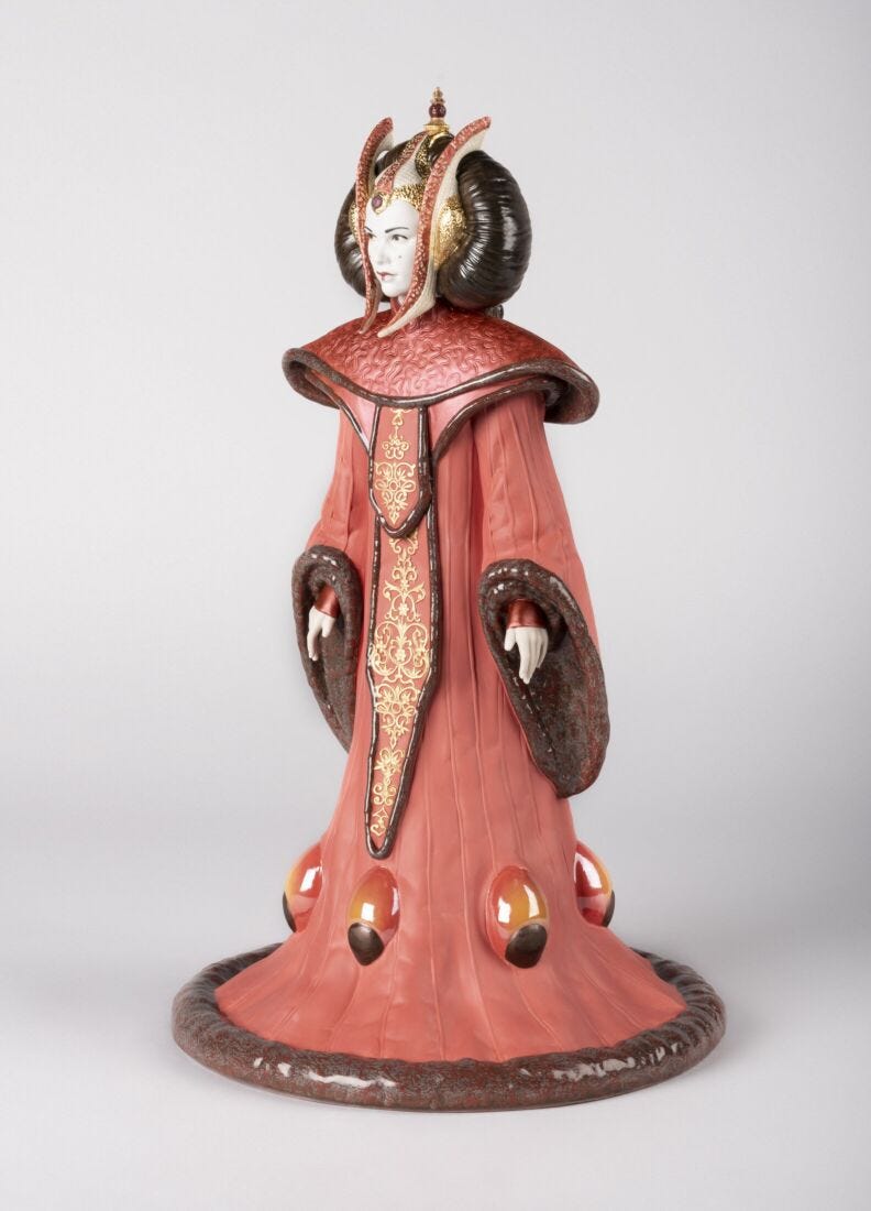 Lladro Escultura La Reina Amidala™ En La Sala Del Trono. Serie Limitada