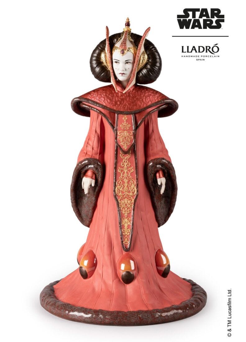 lladro Escultura La Reina Amidala™ en la Sala del Trono. Serie limitada