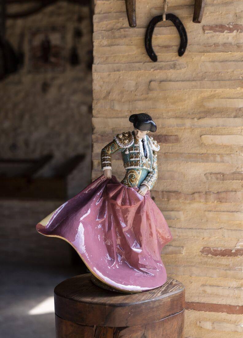Lladro Escultura Maestro Torero. Traje Verde. Serie Limitada